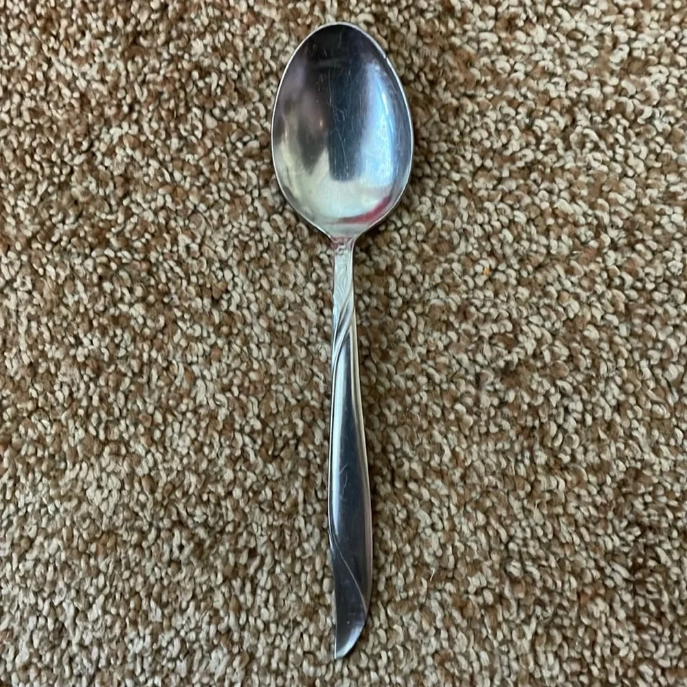 VTG Nasco Stainless Steel Swirl Handle teaspoon Japan